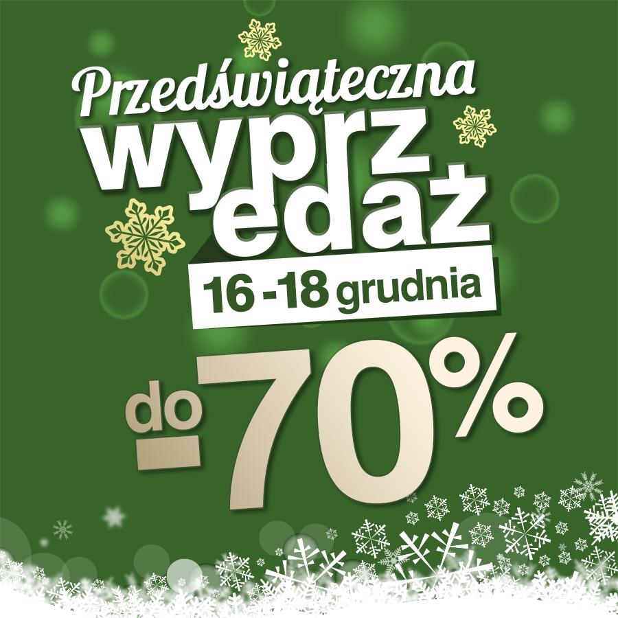 Świąteczna promocja: wybrany asortyment 70% taniej