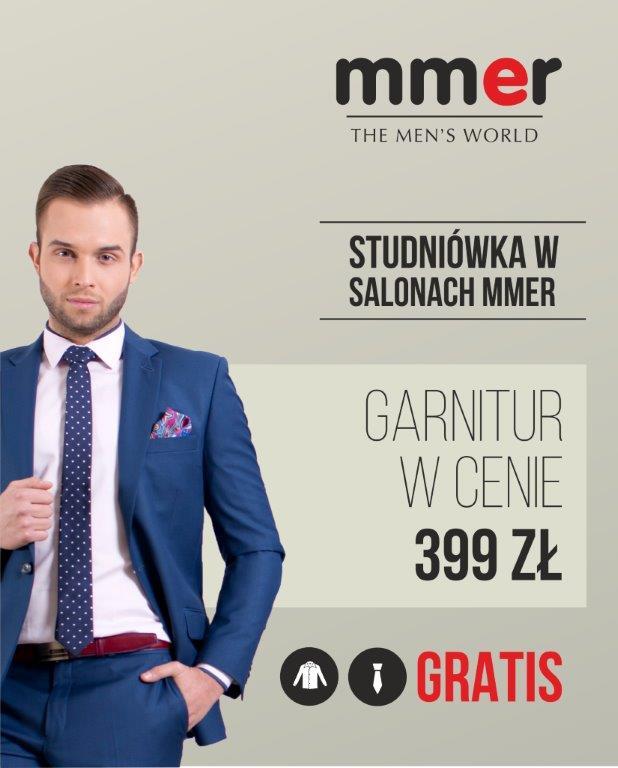 Garnitur za 399 zł, koszula i krawat gratis