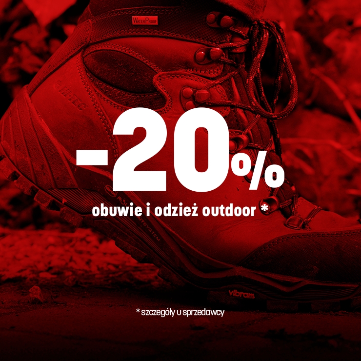 -20% na odzież i obuwie outdoor