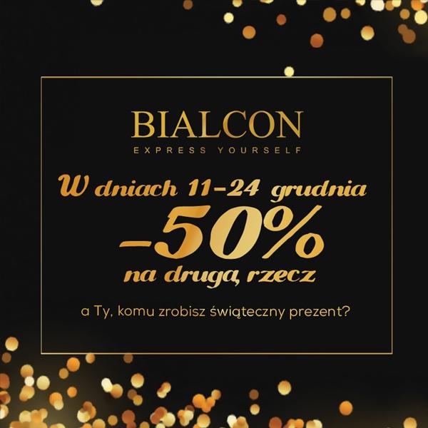 -50% na drugą tańszą rzecz marki Bialcon i Rabarbar