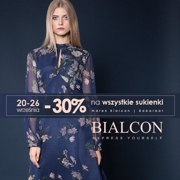 Rabat 30% na sukienki