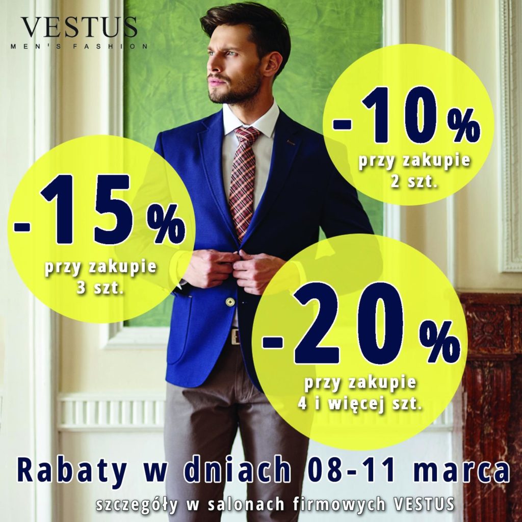 Rabaty do 20% w salonie Vestus