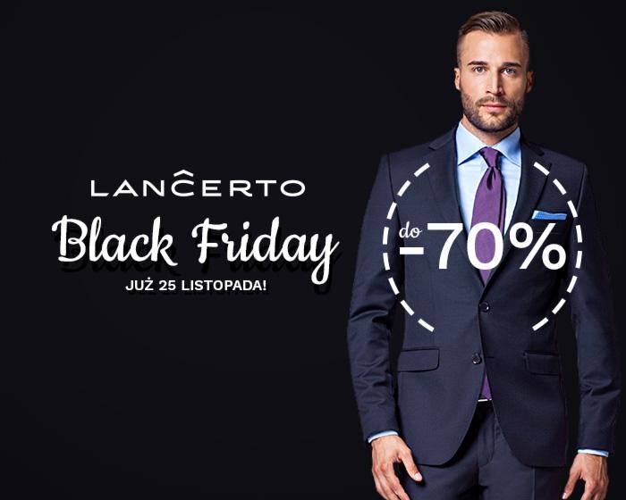 Black Friday w LANCERTO! Ubrania w cenach niższych nawet do 70%.
