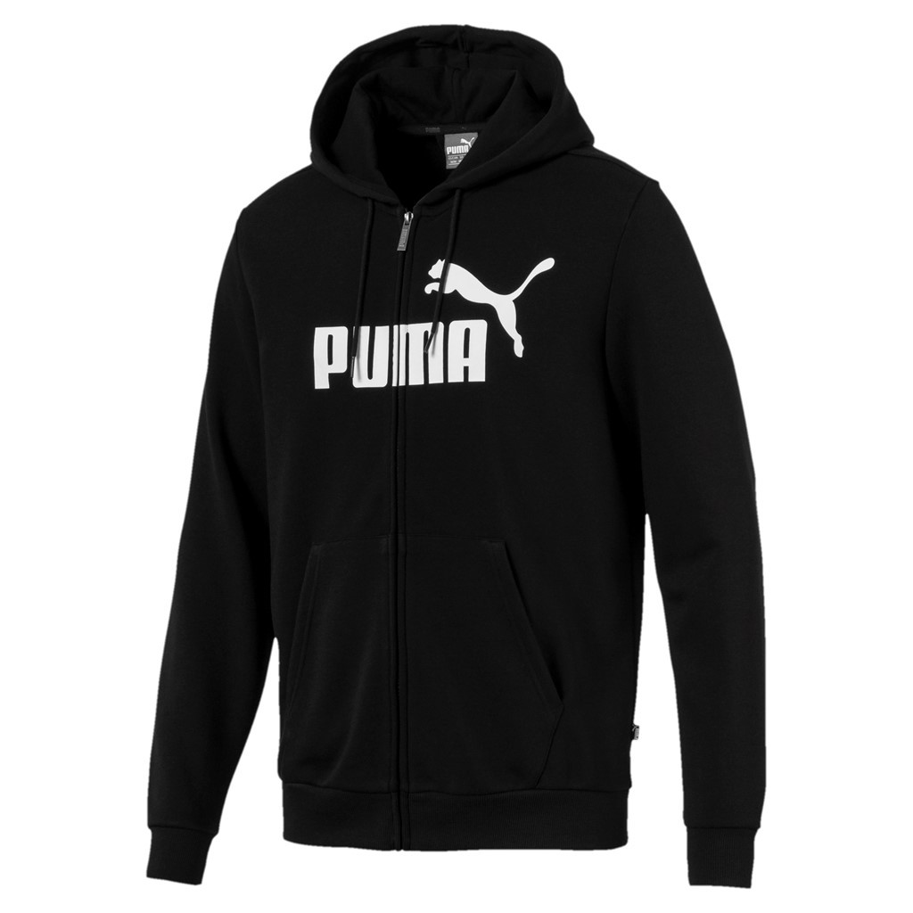 Bluza ESS FZ Hoody TR Big Logo Puma Black (85176801) za 129,99 zł