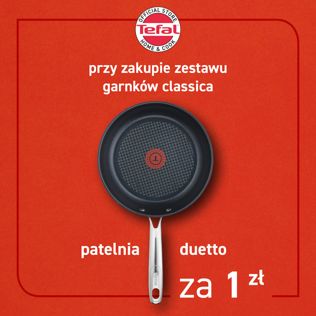 Patelnia Duetto za 1 zł przy zakupie garnków Classica