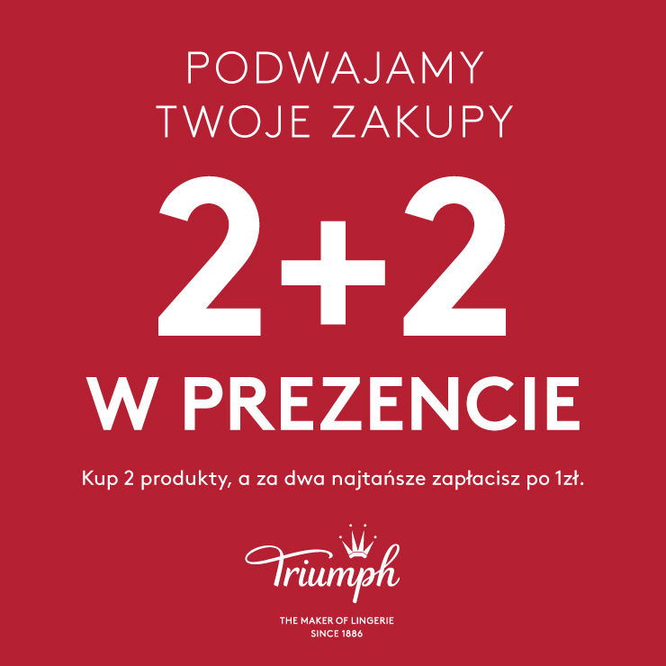 Przy zakupie 4 produktów dwa dostaniesz za jedynie 1 zł!