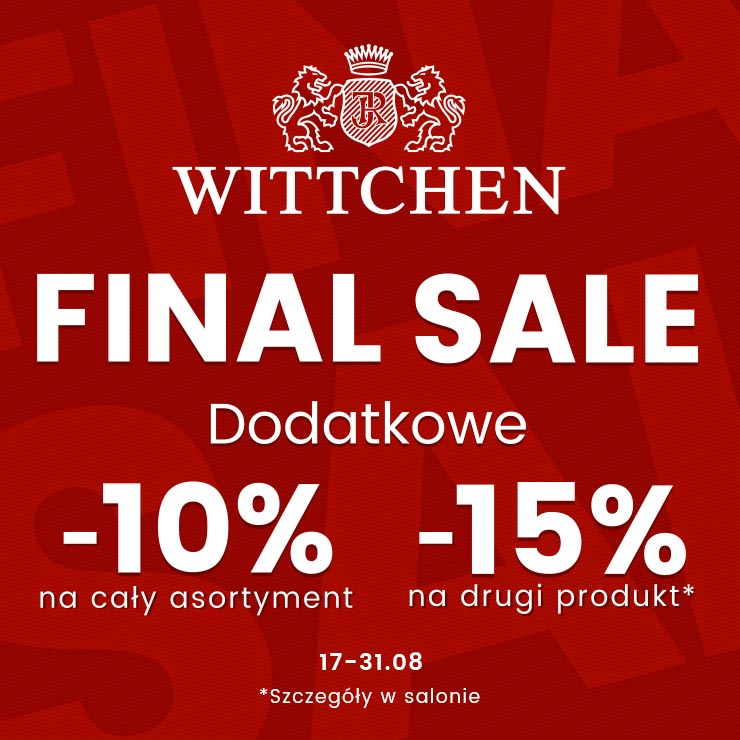 dodatkowe -10% na cały asortyment i -15% na drugi produkt! 