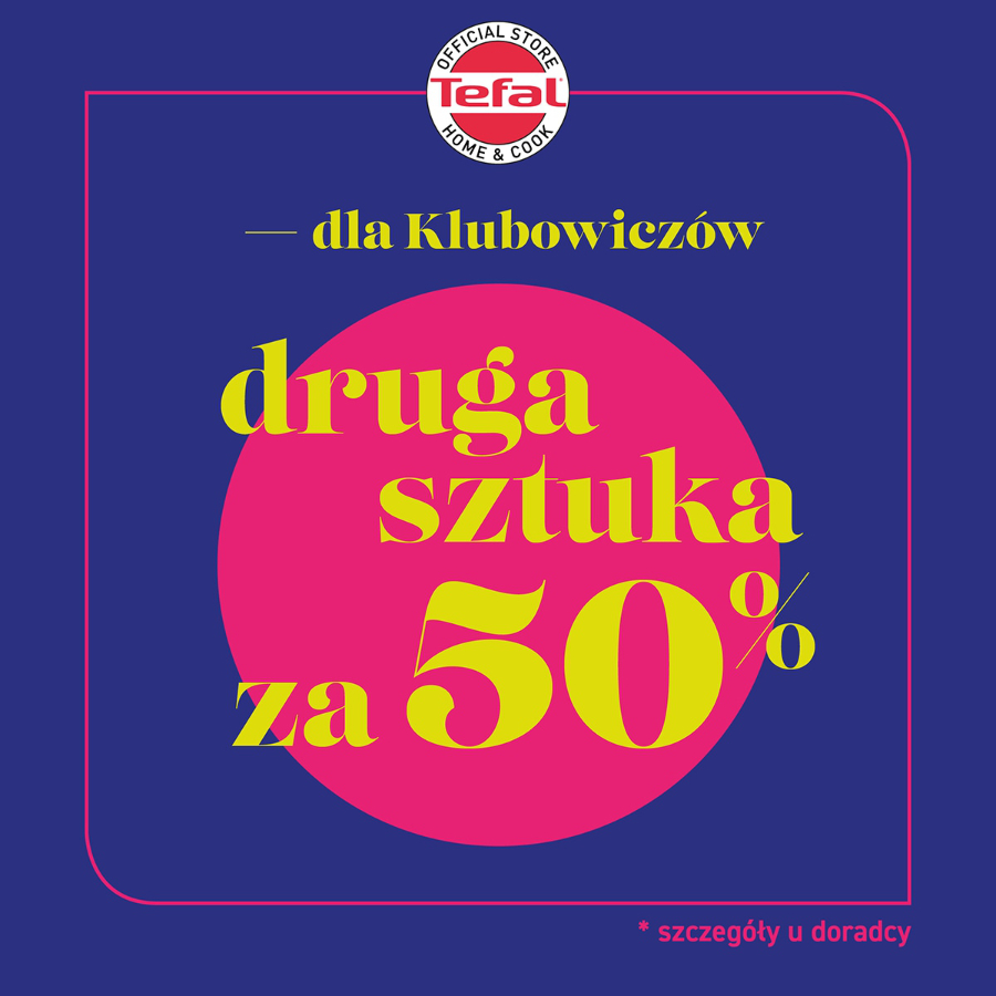 Druga sztuka za 50%