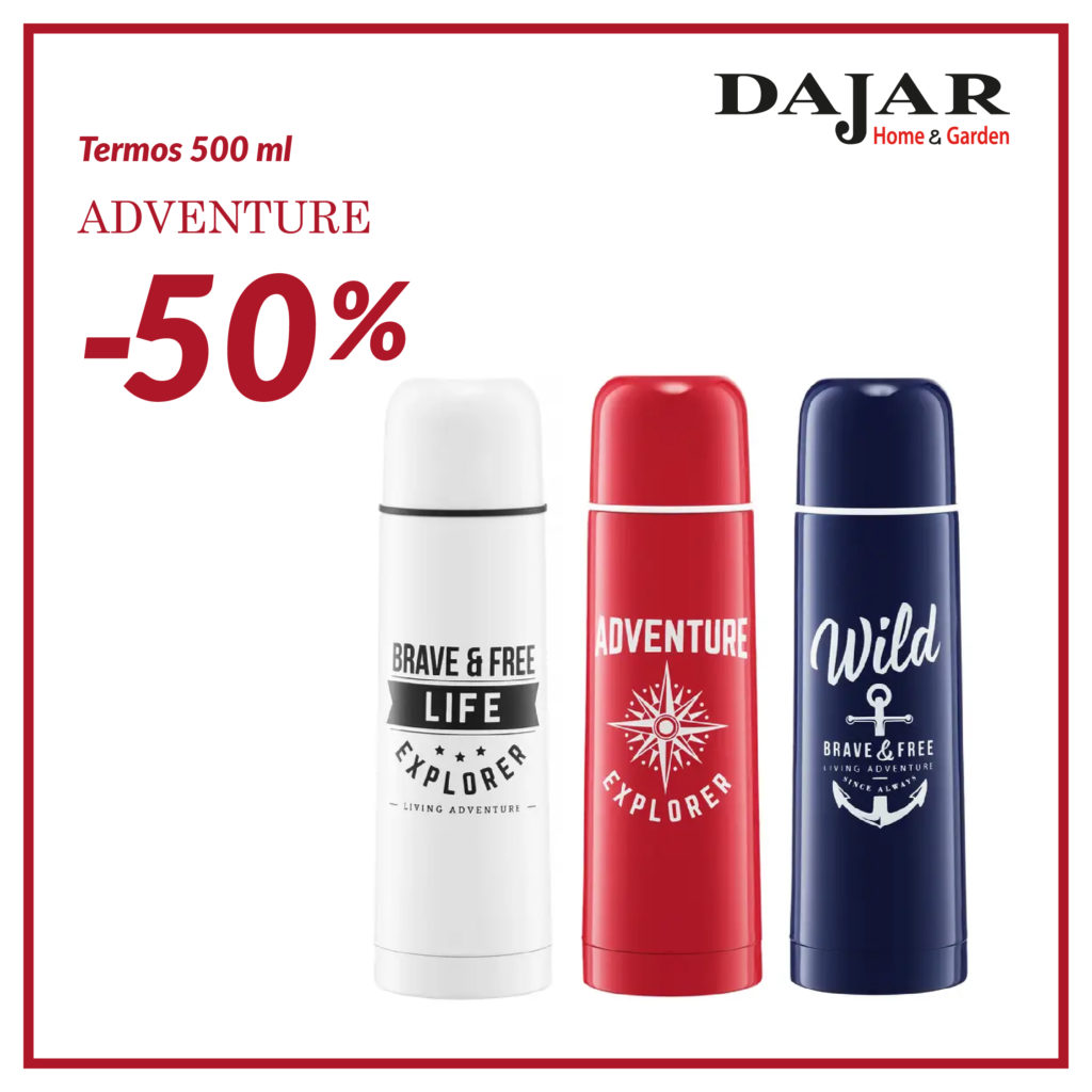 –50% na termosy ADVENTURE