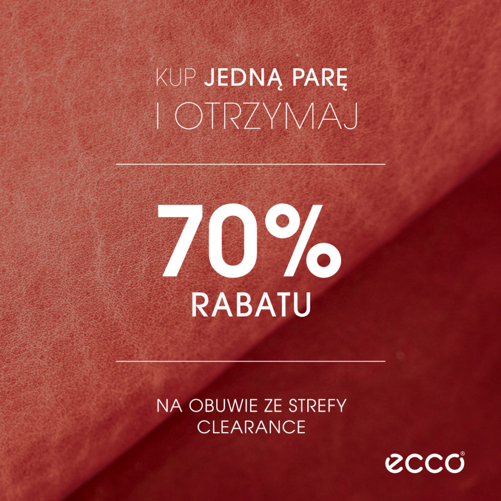 70% rabatu na obuwie ze strefy Clearance