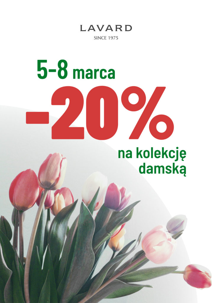 20% na kolekcję damską