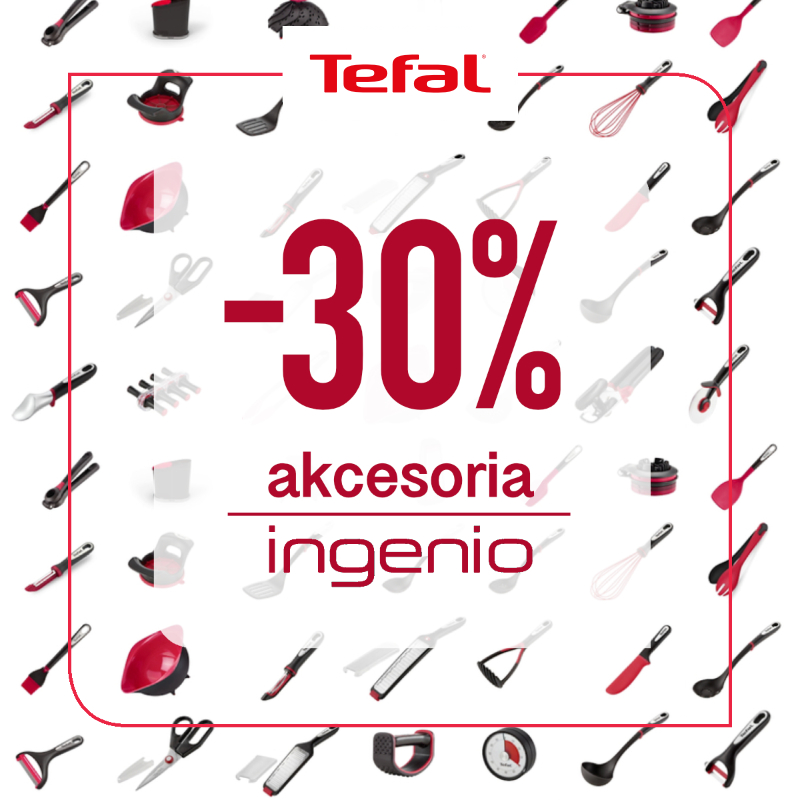 -30% na akcesoria Tefal INGENIO