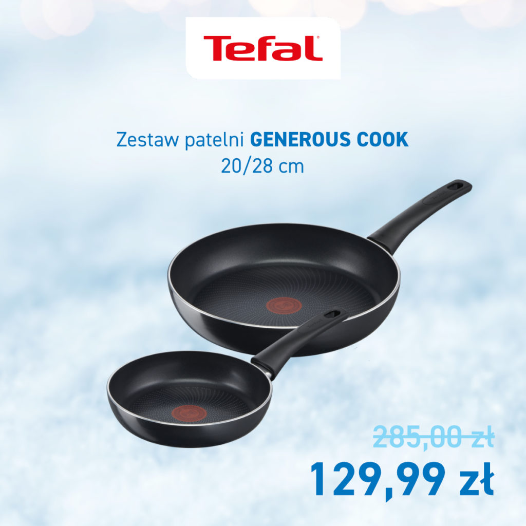 129,99 za zestaw patelni Generous Cook 20/28 cm