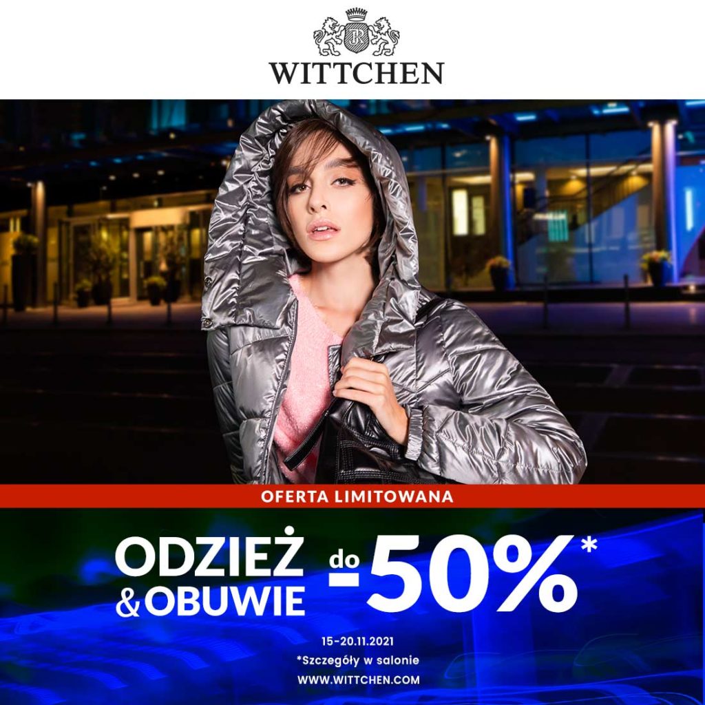 do -50% na odzież i obuwie