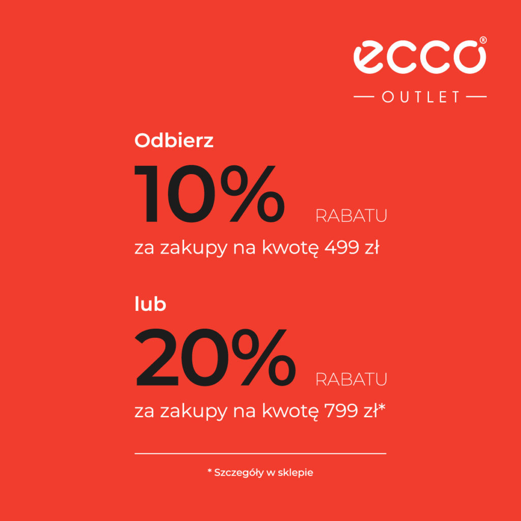-10% za zakupy przy 499 zł LUB -20% za zakupy za kwotę 799 zł
