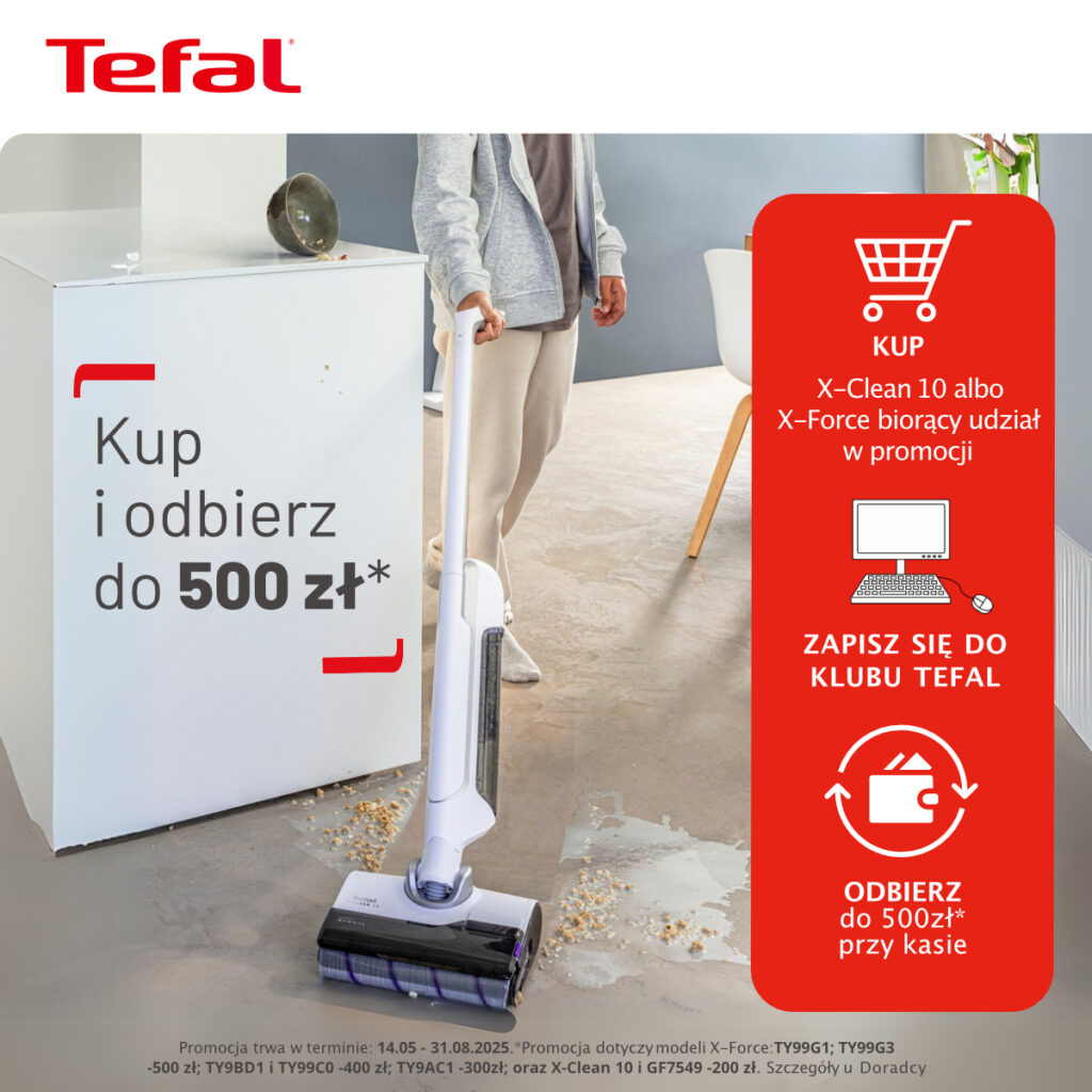Kup odkurzacz X-Clean albo X-Force i odbierz do 500 zł