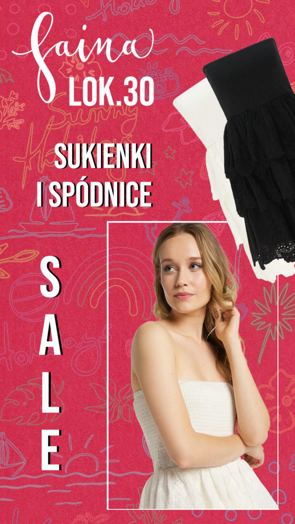 – 10% na sukienki i spódnice