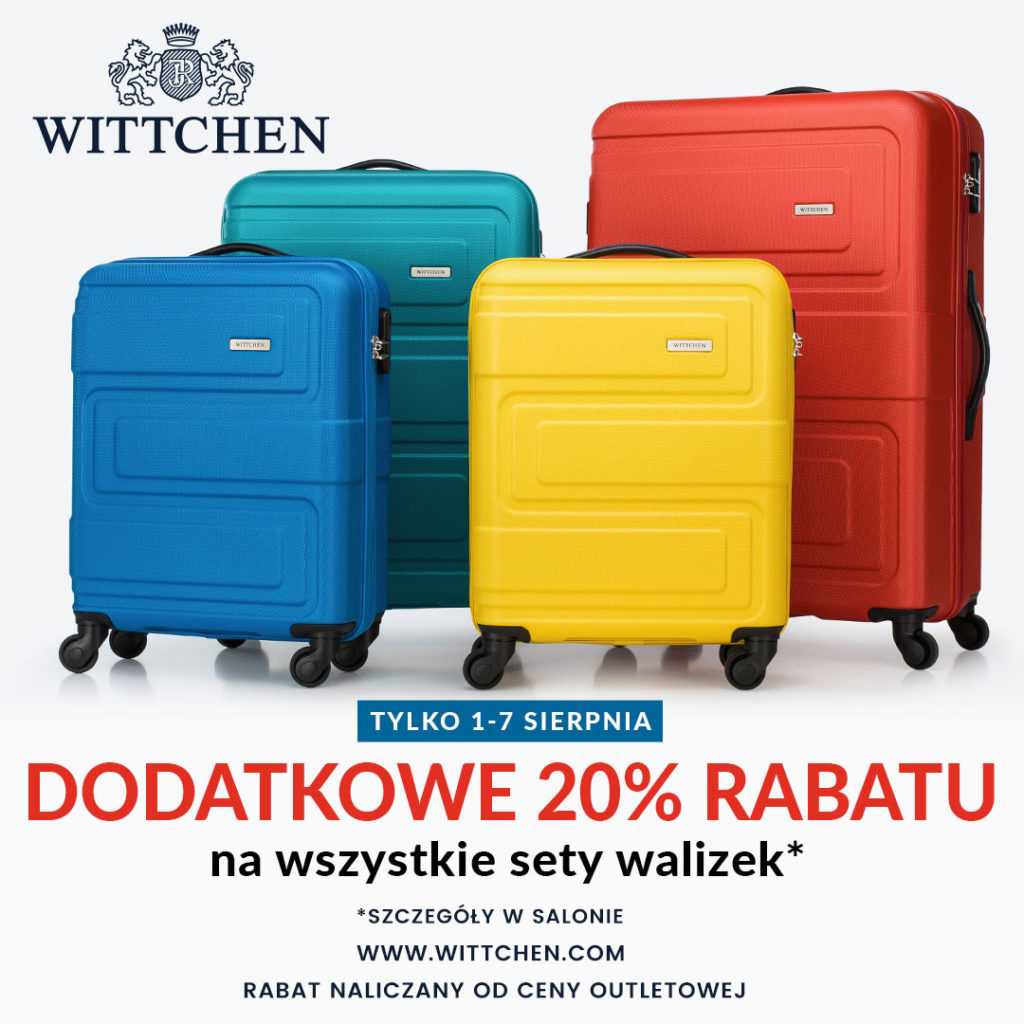 -20% na wszystkie sety walizek