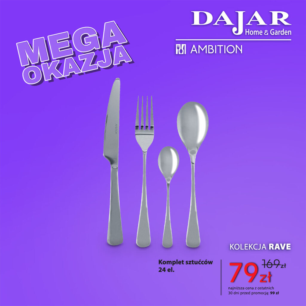 Komplet sztućców 24el. za&nbsp;79zł