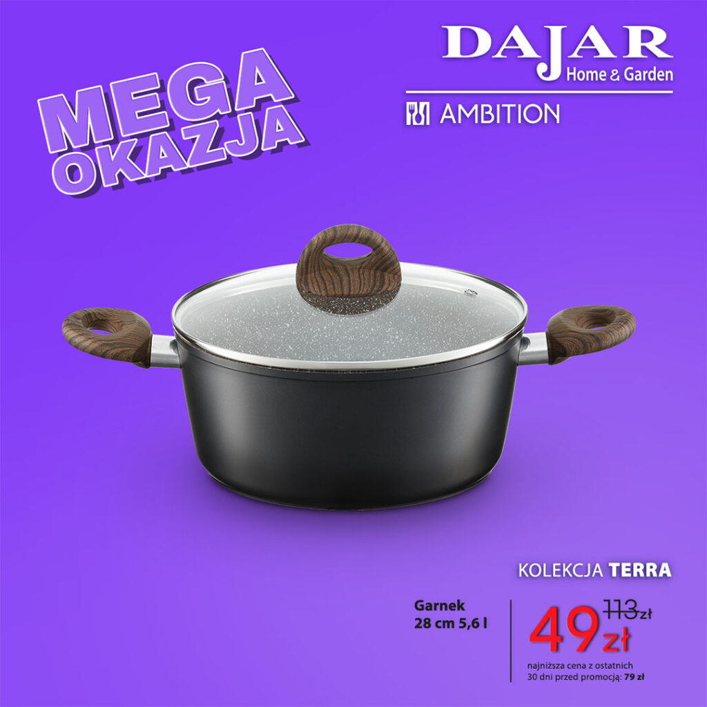 Garnek 28cm 5,6l za&nbsp;49zł
