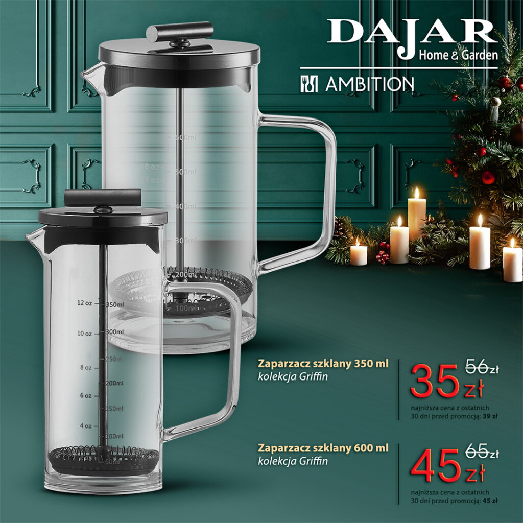zaparzacz szklany za 35 zł