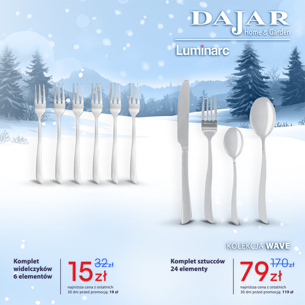Komplet sztućców 24 elementy za&nbsp;79zł