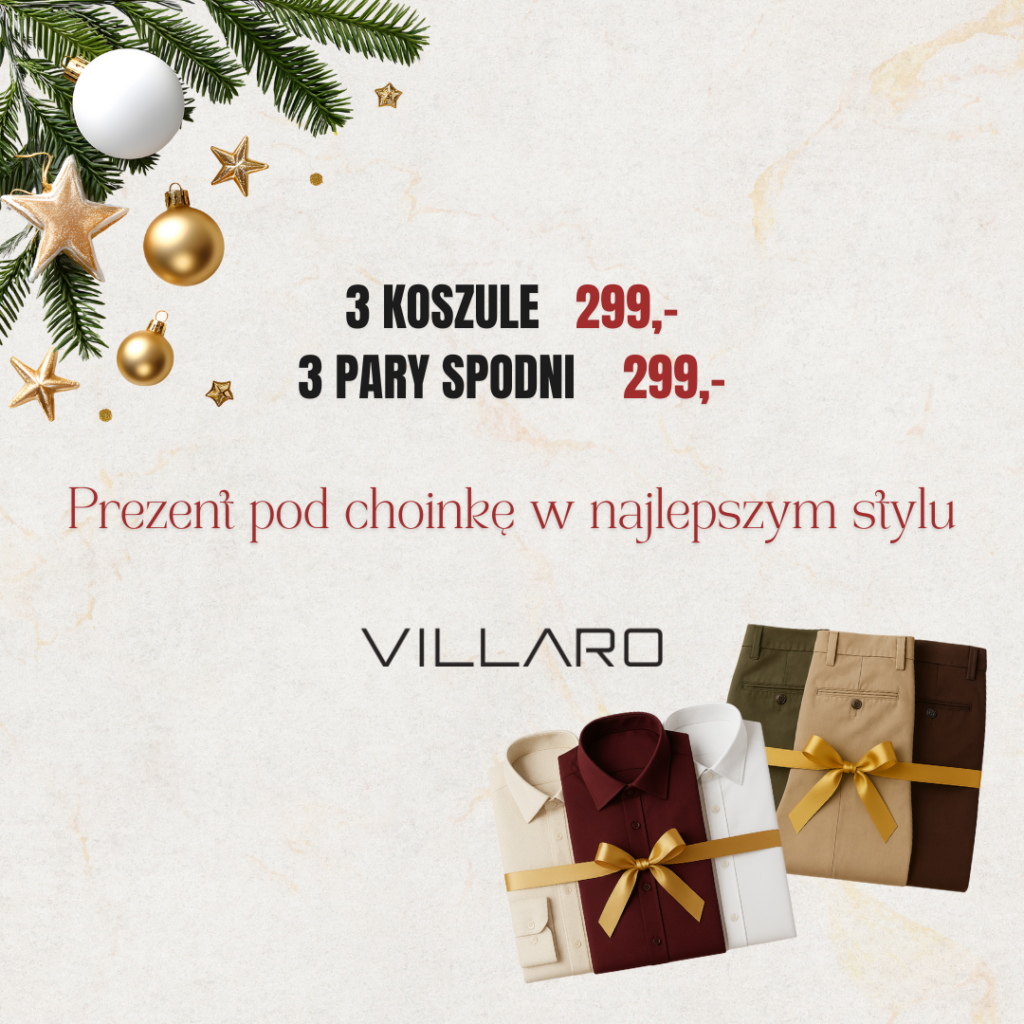 Trzy pary spodni lub trzy koszule za 299zł