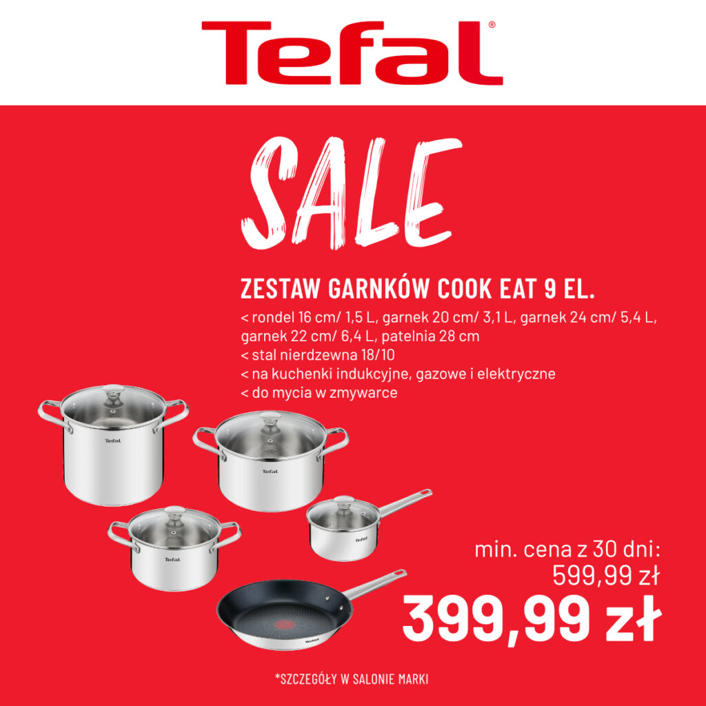 Zestaw garnków cook eat 9el. za&nbsp;399,99zł