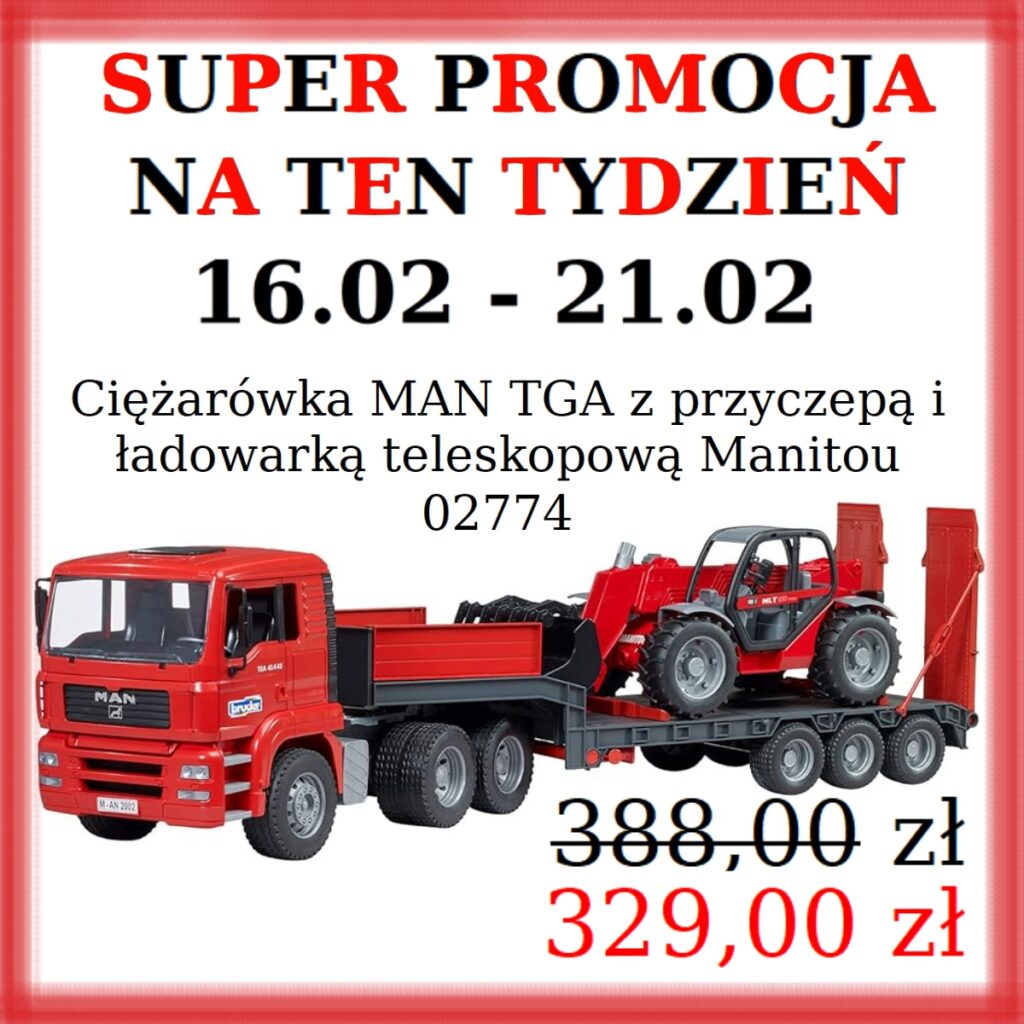 Ciężarówka MAN TGA za&nbsp;329zł