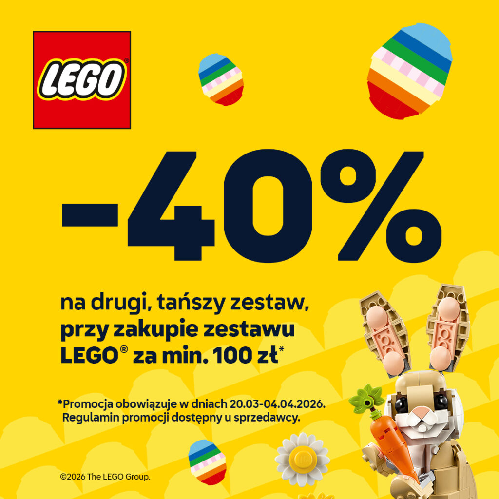 -40% na&nbsp;drugi tańszy zestaw Lego